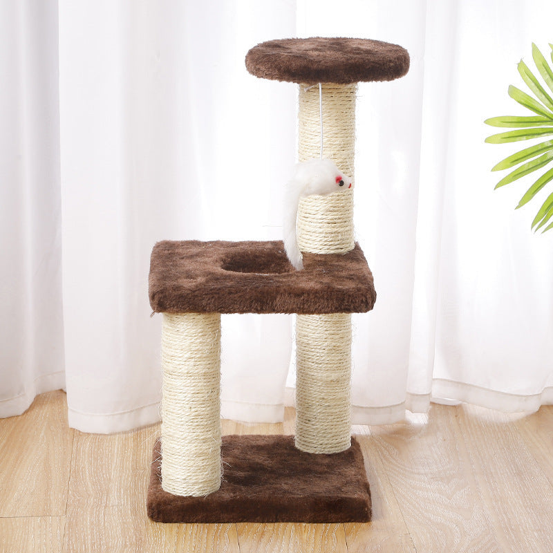 Explosive Cat Climbing Frame, Small Cat Tree, Cat Toy, Sisal Cat Jumping Platform, Cat Supplies, Cat Scratching Post, Pet Supplies - MeowMoow