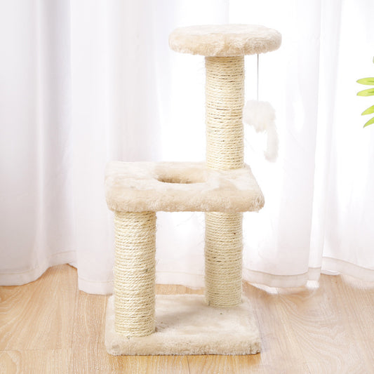 Explosive Cat Climbing Frame, Small Cat Tree, Cat Toy, Sisal Cat Jumping Platform, Cat Supplies, Cat Scratching Post, Pet Supplies - MeowMoow