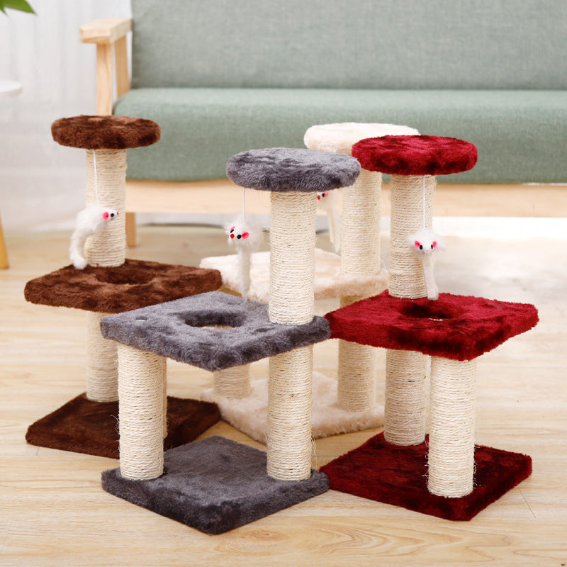 Explosive Cat Climbing Frame, Small Cat Tree, Cat Toy, Sisal Cat Jumping Platform, Cat Supplies, Cat Scratching Post, Pet Supplies - MeowMoow