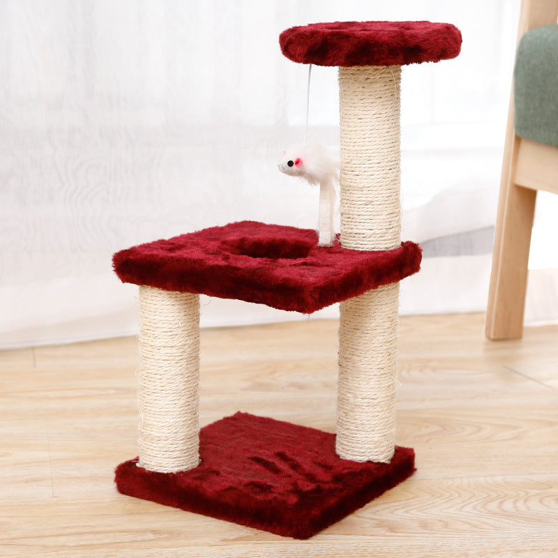Explosive Cat Climbing Frame, Small Cat Tree, Cat Toy, Sisal Cat Jumping Platform, Cat Supplies, Cat Scratching Post, Pet Supplies - MeowMoow