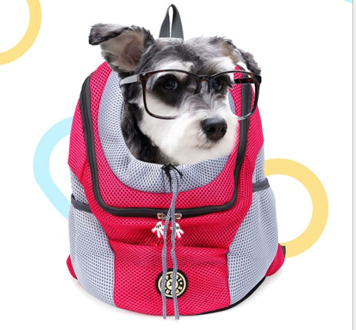 "Pet Backpack Carrier for Cats & Dogs – Portable Chest and Shoulder Travel Bag" - MeowMoow