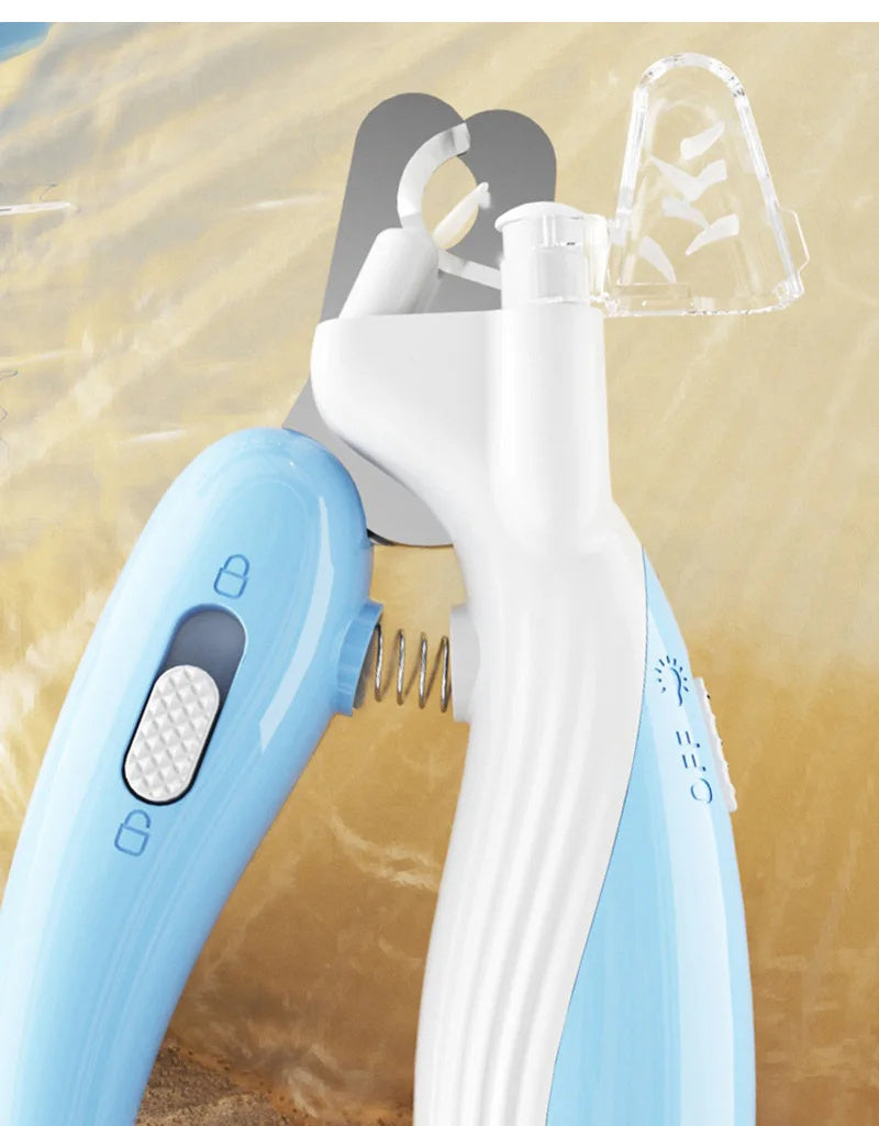Pet Nail Clippers Dog Nail Clippers Cat Nail Clippers LED Electric Nail Grinder Pet Supplies LED Light Pet Nail Clippers - MeowMoow