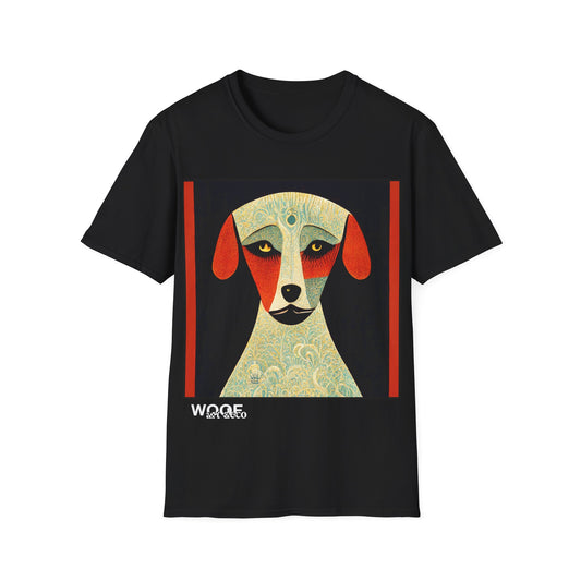 Woof Art Deco Unisex Softstyle T-Shirt