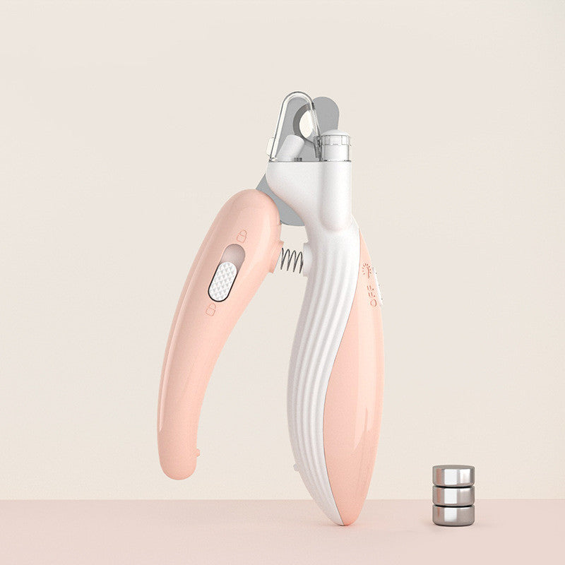 Pet Nail Clippers Dog Nail Clippers Cat Nail Clippers LED Electric Nail Grinder Pet Supplies LED Light Pet Nail Clippers - MeowMoow