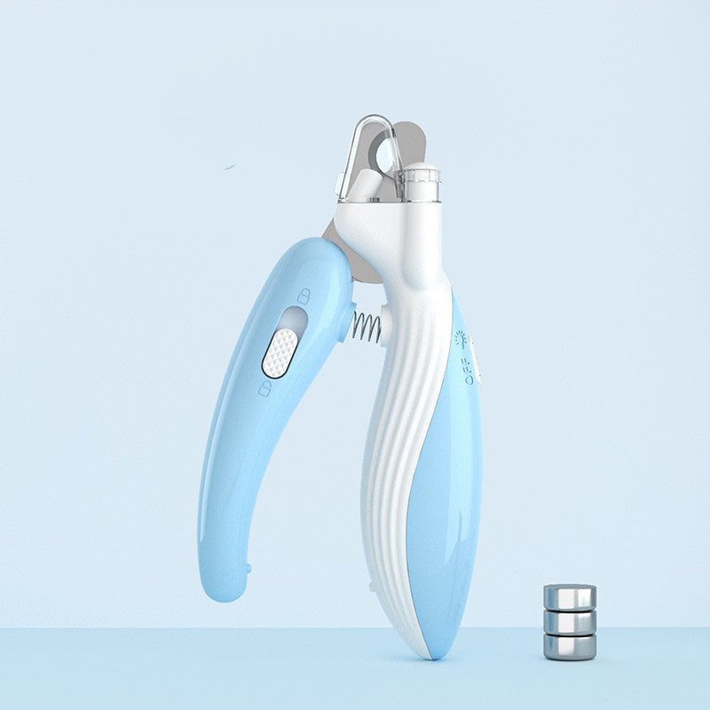 Pet Nail Clippers Dog Nail Clippers Cat Nail Clippers LED Electric Nail Grinder Pet Supplies LED Light Pet Nail Clippers - MeowMoow